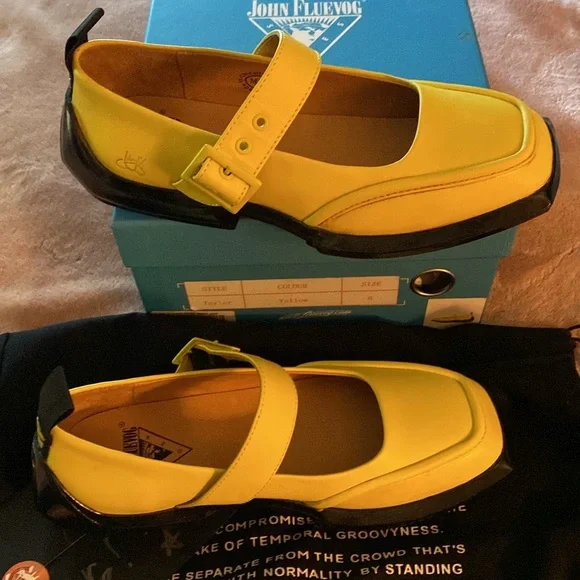 Yellow Fluevog “Tayler” Shoes - Picture 10 of 13